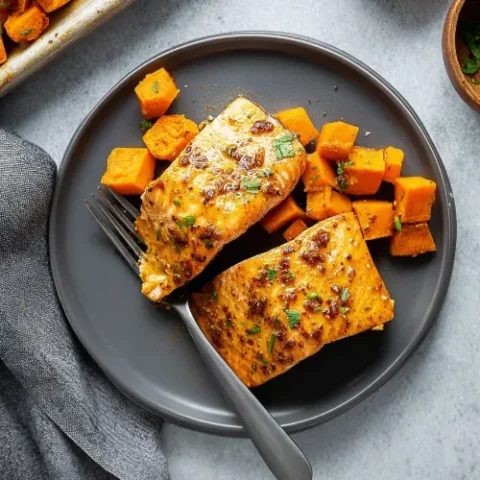 salmon and sweet potato