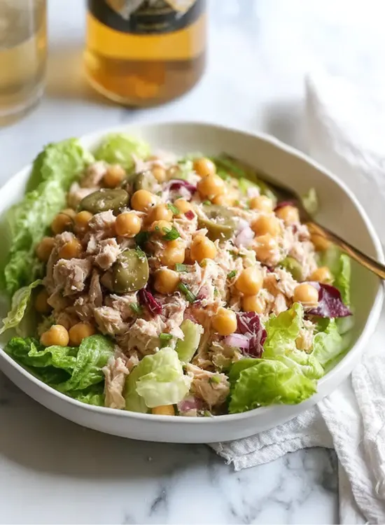 tuna and chickpea salad